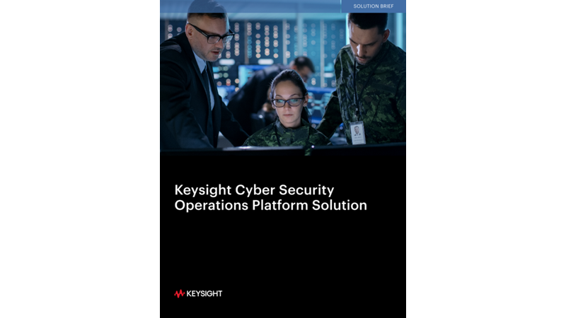 Keysight Cyber Security Operations Platform Solution